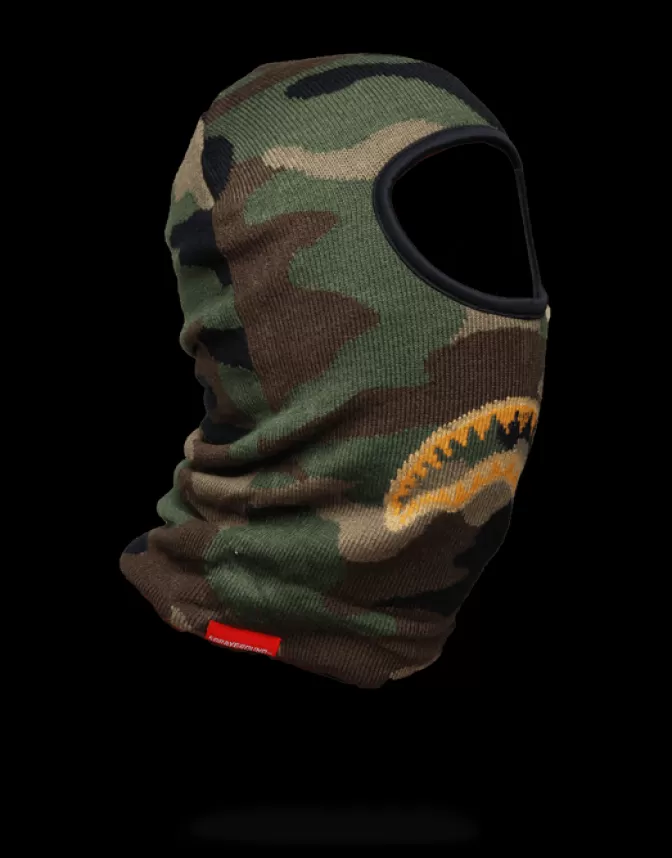 Sprayground SKI MASKS*GOLD KNIT SHARK MOUTH SKI MASK