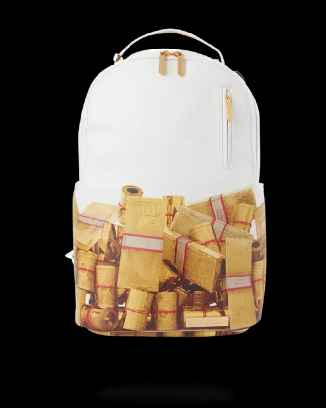 Sprayground BACKPACKS*GOLD MONEY BRICKS DLXV BACKPACK