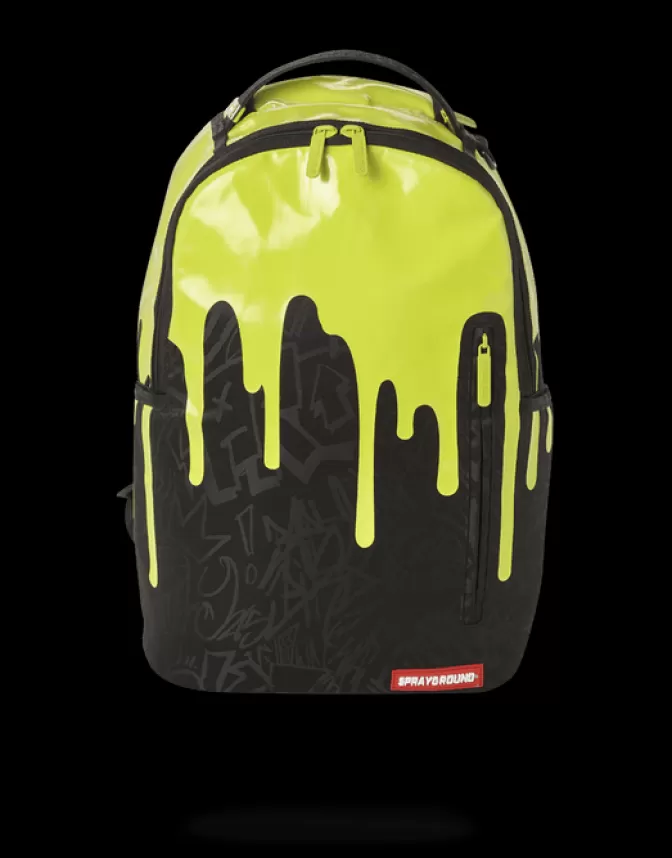 Sprayground BACKPACKS*GREEN NEON DRIP BACKPACK (ONE OF ONE)