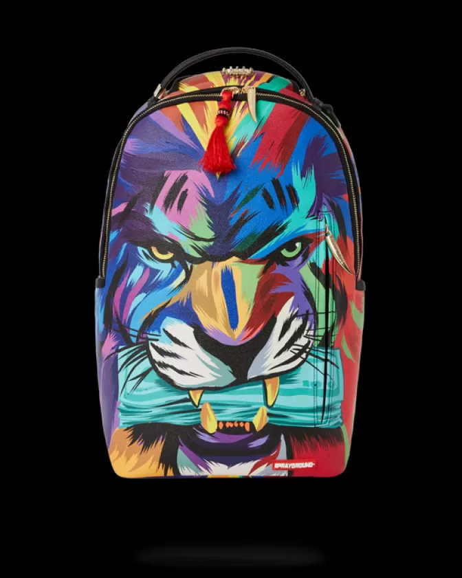 Sprayground BACKPACKS*HEAR MY ROAR A.i.6 SANDFLOWER COLLAB BACKPACK (DLXV)