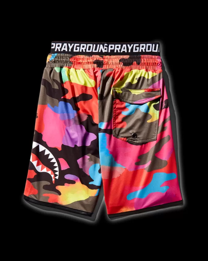 Sprayground SWIMWEAR*KIDS CAMOBURST SWIM TRUNKS