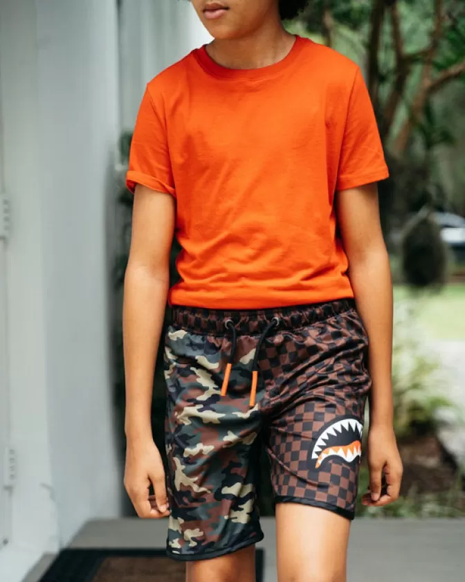 Sprayground SWIMWEAR*KIDS CHECKS u0026 CAMO SWIM TRUNKS