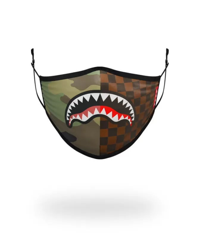 Sprayground FACE MASKS*KIDS FORM FITTING MASK: CHECKS u0026 CAMO