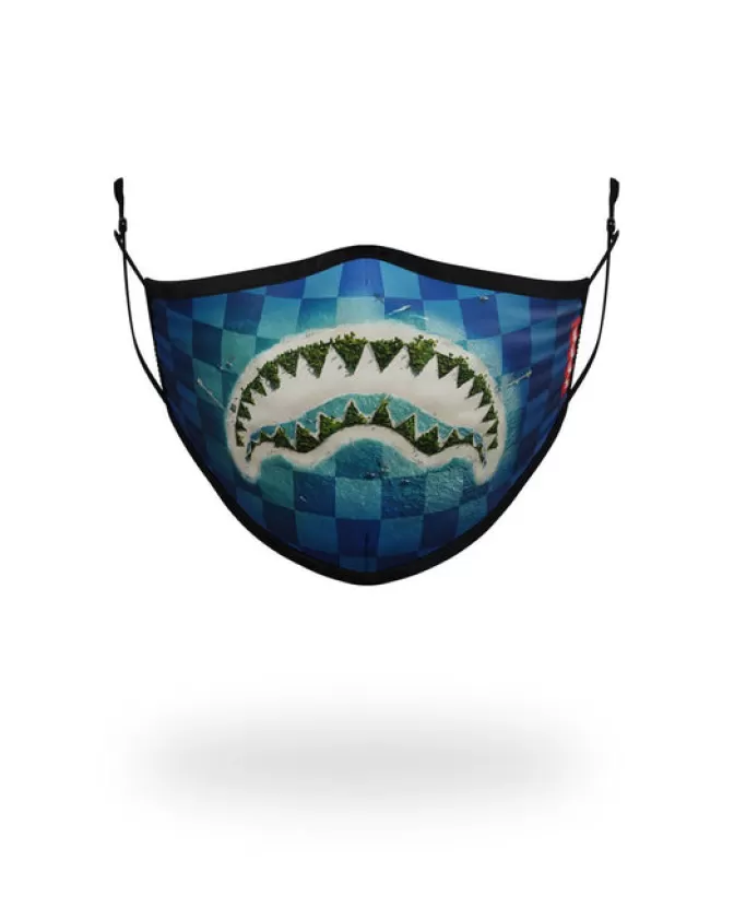 Sprayground FACE MASKS*KIDS FORM FITTING MASK: SHARK ISLAND