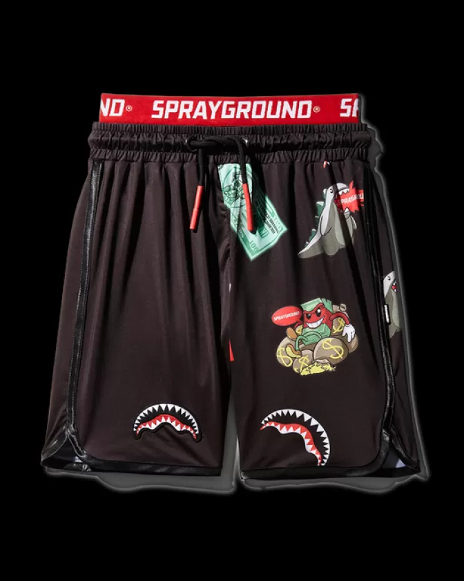 Sprayground SWIMWEAR*KIDS PATCH ALL-IN SWIM TRUNKS (BLACK)