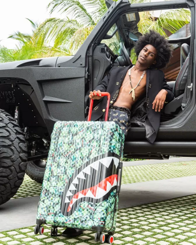 Sprayground FULL-SIZE LUGGAGE*MAMA I MADE IT SHARKITECTURE HARDSHELL FULL-SIZE LUGGAGE