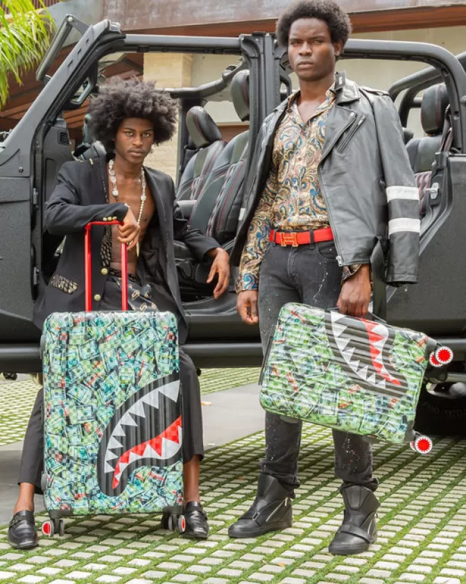Sprayground FULL-SIZE LUGGAGE*MAMA I MADE IT SHARKITECTURE HARDSHELL FULL-SIZE LUGGAGE
