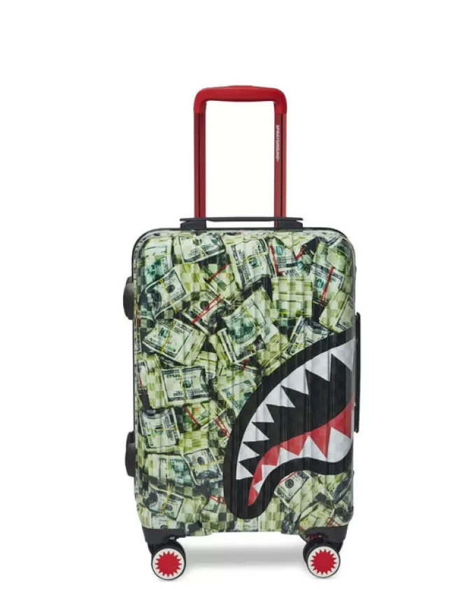 Sprayground CARRY-ON LUGGAGE*MAMA I MADE IT SHARKNAUTICS HARDSHELL CARRY-ON LUGGAGE