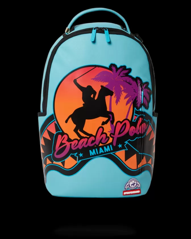 Sprayground BACKPACKS*MIAMI BEACH POLO COLLAB BACKPACK (DLXV-SKY)