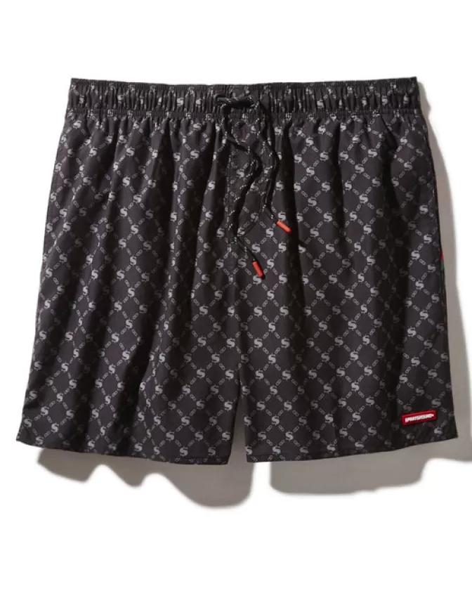 Sprayground SWIMWEAR*MIDNIGHT MONEYGRAM SHOTO SWIM TRUNKS