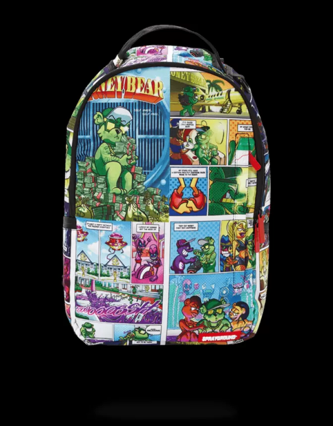 Sprayground BACKPACKS*MONEY BEAR COMIC