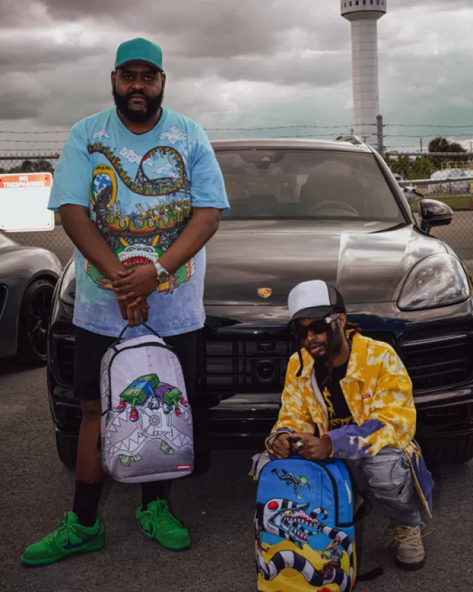 Sprayground BACKPACKS*MONEY BOYS I MAKE MONEY WHILE I SLEEP KNAPSACK (DLXR)