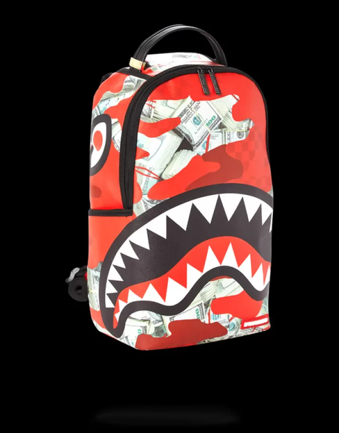 Sprayground BACKPACKS*MONEY CAMO (RED) BACKPACK