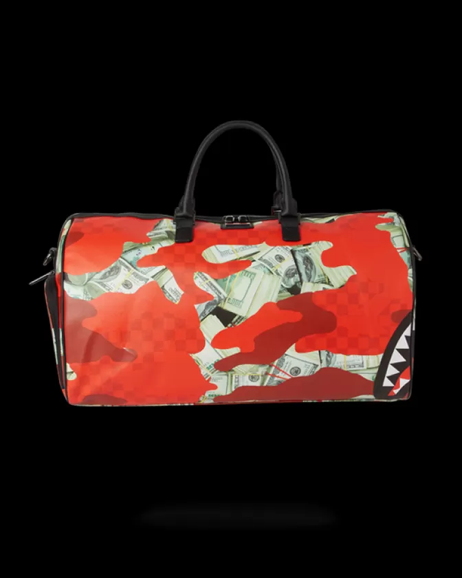 Sprayground DUFFLES*MONEY CAMO (RED) DUFFLE