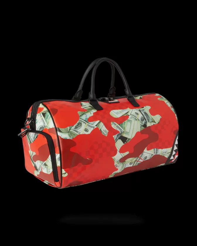 Sprayground DUFFLES*MONEY CAMO (RED) DUFFLE