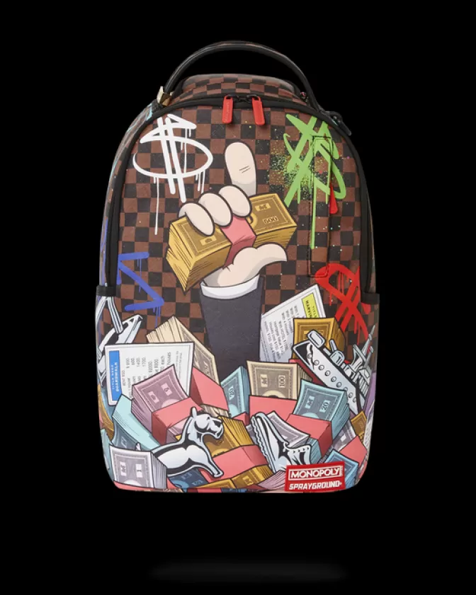 Sprayground BACKPACKS*MONOPOLY CAN NEVER BE TOO RICH (DLXV)