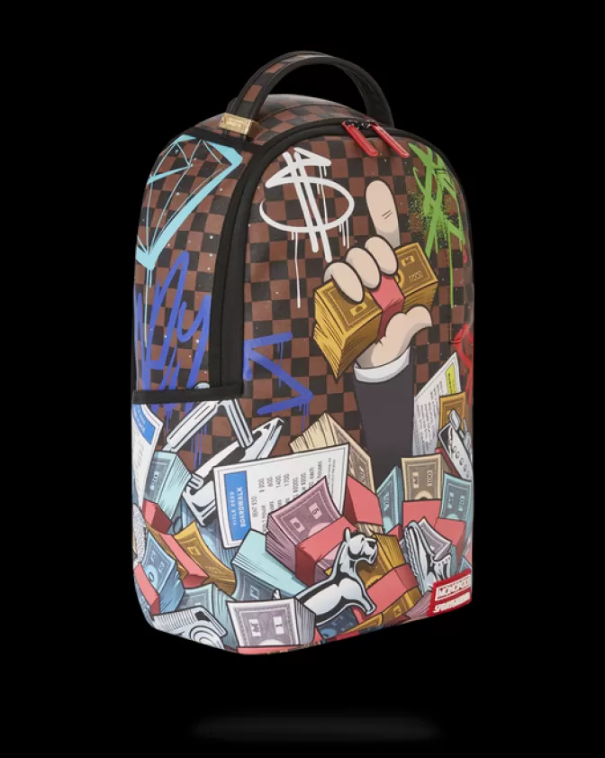 Sprayground BACKPACKS*MONOPOLY CAN NEVER BE TOO RICH (DLXV)