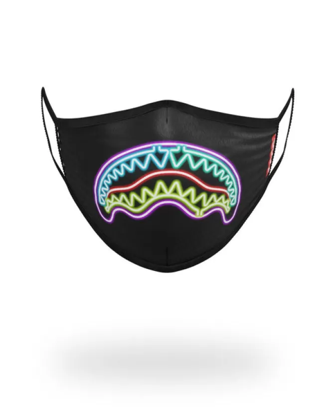 Sprayground FACE MASKS*NEON SHARK FORM-FITTING MASK