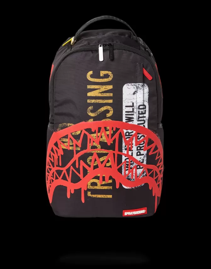 Sprayground BACKPACKS*NO TRESPASSING BACKPACK