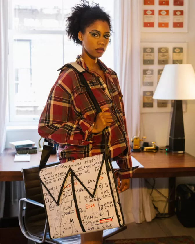 Sprayground SLINGS | CROSSBODYS*OFFICIAL BASQUIAT UNTITLED (CHEESE POPCORN) 1983 SLING MESSENGER