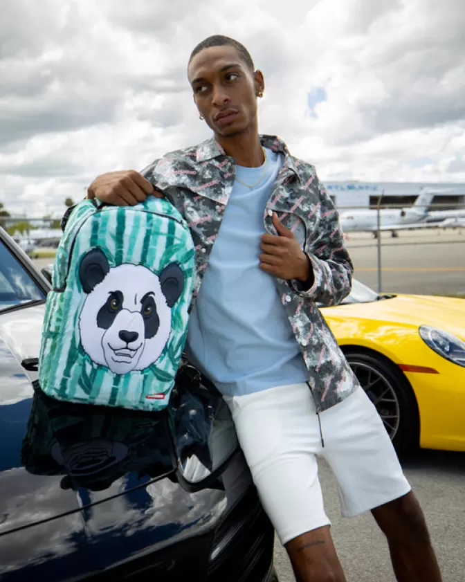 Sprayground BACKPACKS*PANDA COZY VELOUR FUR BACKPACK