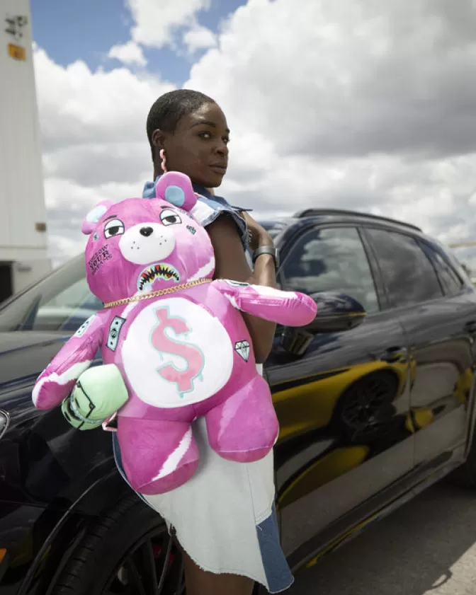 Sprayground TEDDY BEAR BACKPACKS | BACKPACKS*PINK PUNK MONEYBEAR TEDDYBEAR BACKPACK