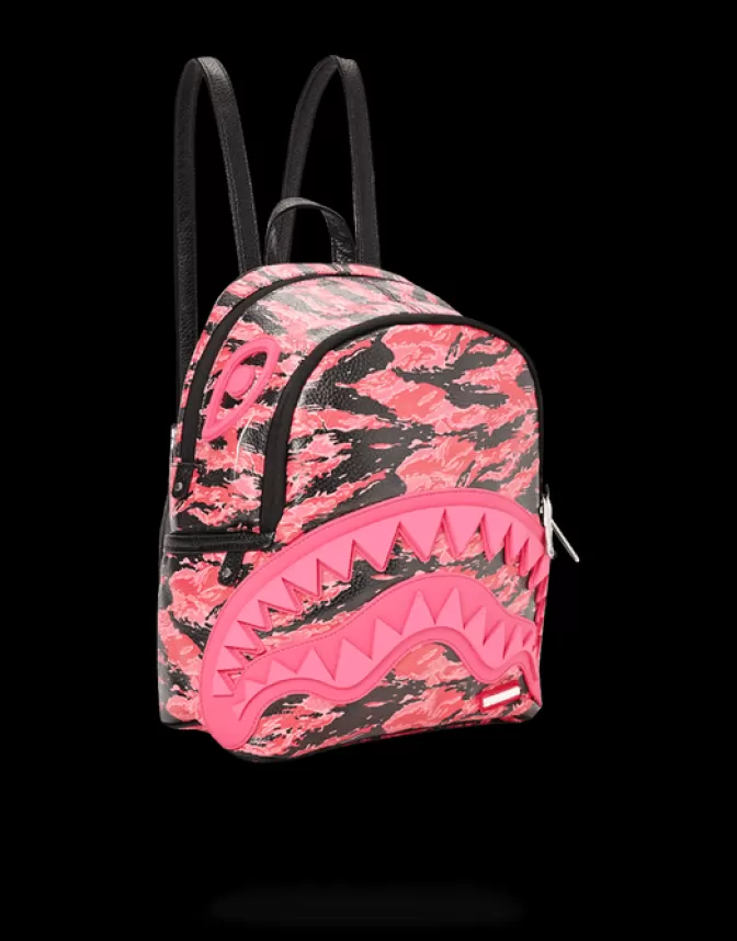 Sprayground SAVAGES*PINK TIGER CAMO SHARKMOUTH SAVAGE BACKPACK