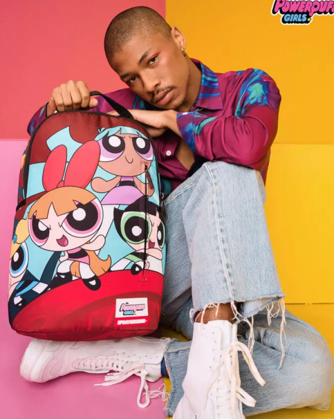 Sprayground BACKPACKS*POWERPUFF GIRLS NEVER BACK DOWN BACKPACK