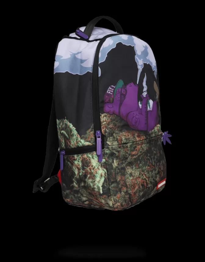 Sprayground BACKPACKS*PURPLE HAZE GANJA BEAR