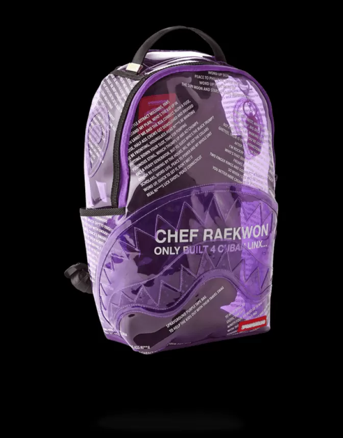 Sprayground BACKPACKS*RAEKWON PURPLE TAPE SHARK