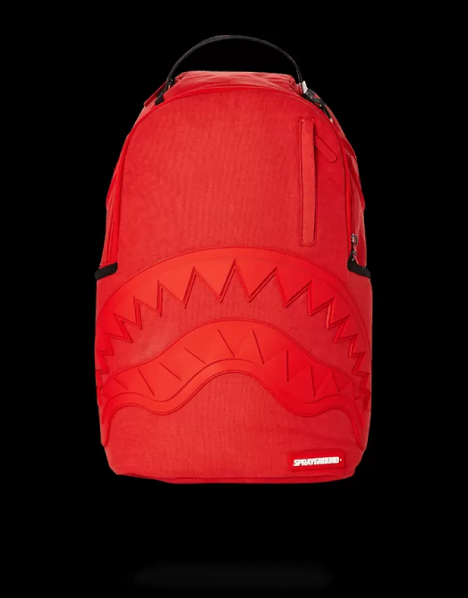 Sprayground BACKPACKS*RED GHOST RUBBER SHARK