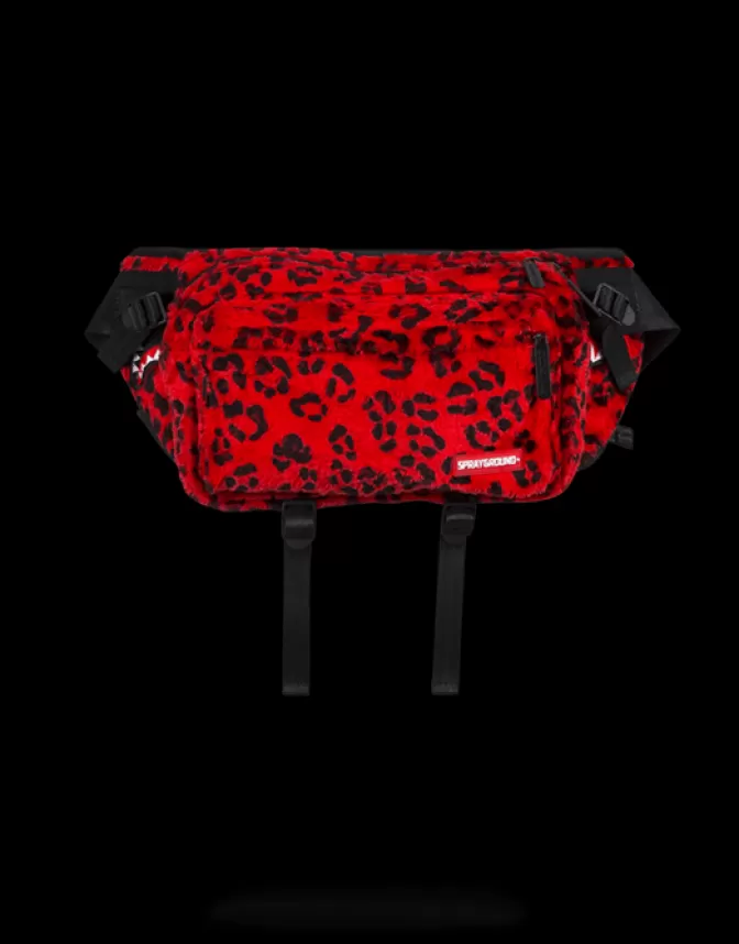 Sprayground CROSSBODYS*RED LEOPARD CROSSBODY TRANSPORTER