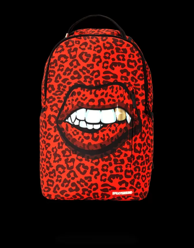 Sprayground BACKPACKS*RED LEOPARD LIPS