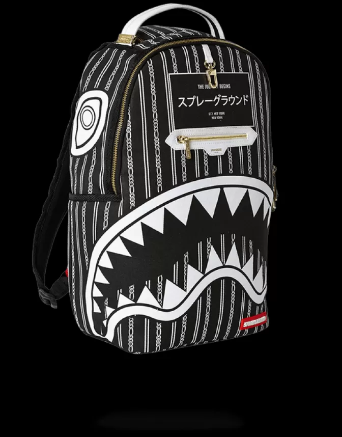 Sprayground REVERSE SHARKS IN PARIS (BLACK) Discount