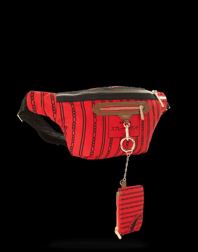 Sprayground CROSSBODYS*REVERSE SHARKS IN PARIS CROSSBODY (RED)