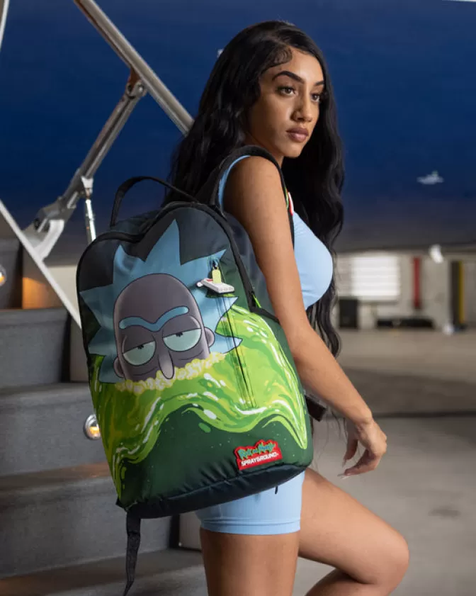 Sprayground BACKPACKS*RICK AND MORTY PORTAL SHARK (DLXR)