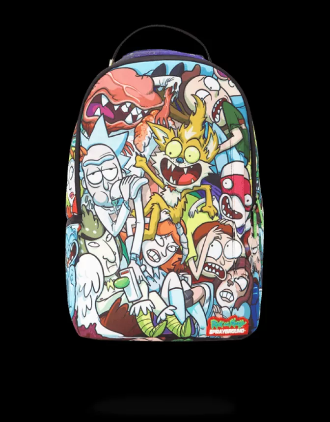 Sprayground BACKPACKS*RICK u0026 MORTY CRAMMED