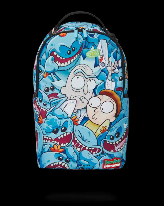 Sprayground BACKPACKS*RICK u0026 MORTY MESEEKS CRAMMED BACKPACK (DLXR)