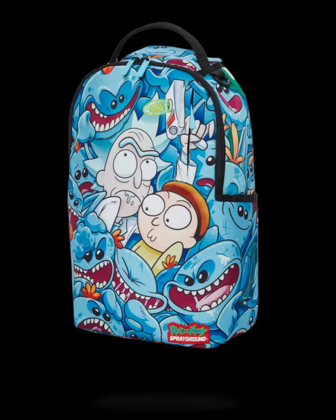 Sprayground BACKPACKS*RICK u0026 MORTY MESEEKS CRAMMED BACKPACK (DLXR)