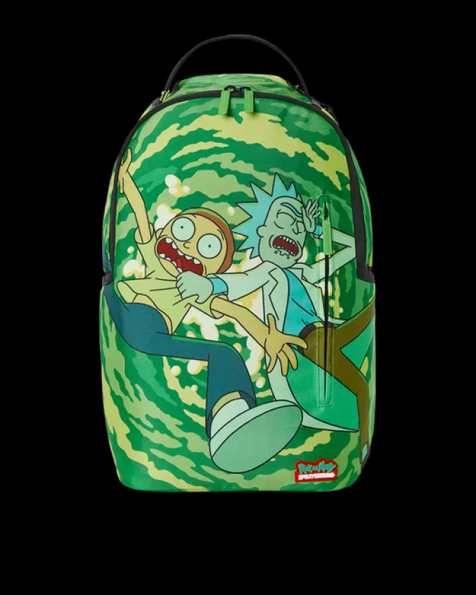 Sprayground BACKPACKS*RICK u0026 MORTY PORTAL SHARK BACKPACK