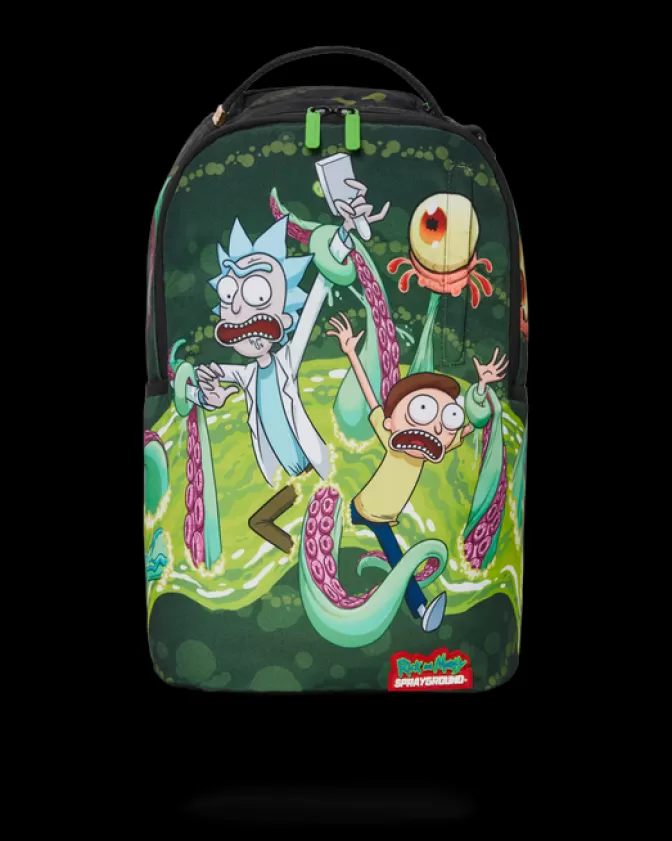 Sprayground BACKPACKS*RICK u0026 MORTY PORTAL SHARKMOUTH BACKPACK (DLXR)