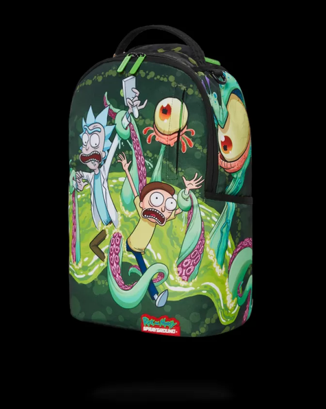 Sprayground BACKPACKS*RICK u0026 MORTY PORTAL SHARKMOUTH BACKPACK (DLXR)