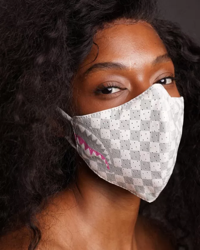 Sprayground FACE MASKS*ROSE ALL DAY VEGAN LEATHER FACE MASK