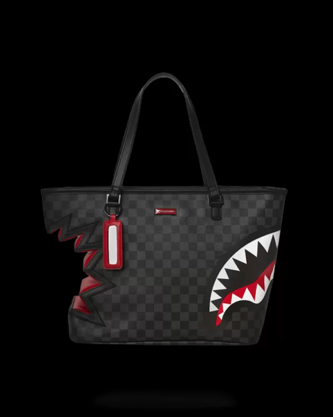 Sprayground TOTES*SHARK BITE SHARKS IN PARIS GRAY TOTE