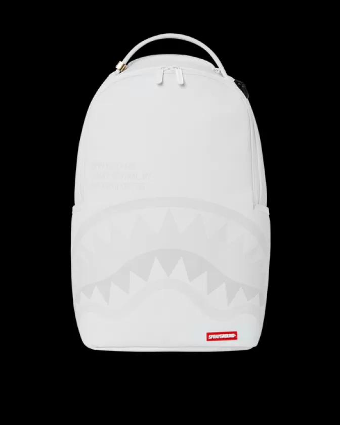 Sprayground BACKPACKS*SHARK CENTRAL BACKPACK WHT/WHT (DLXV)