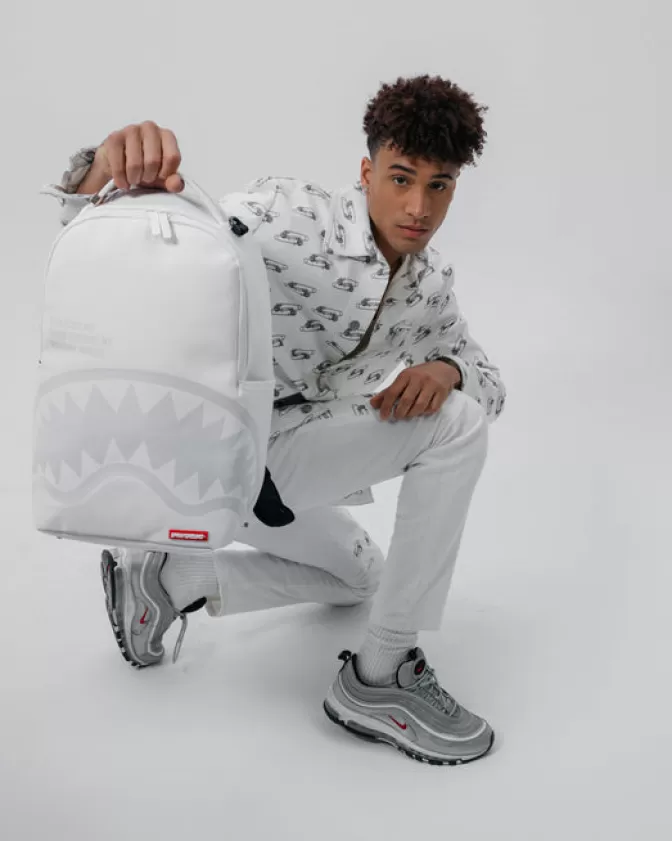 Sprayground BACKPACKS*SHARK CENTRAL BACKPACK WHT/WHT (DLXV)