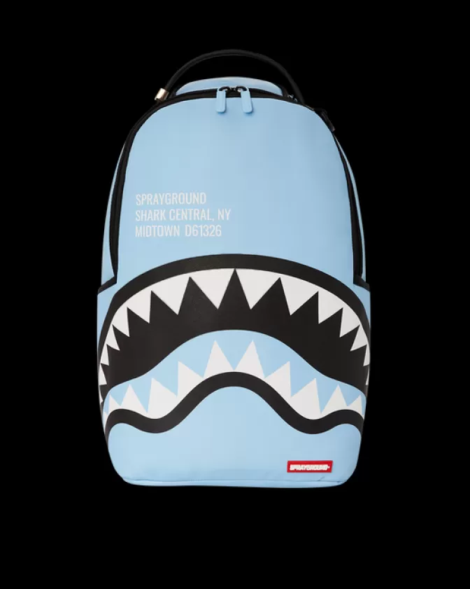 Sprayground BACKPACKS*SHARK CENTRAL (BLUE) BACKPACK (DLXV)