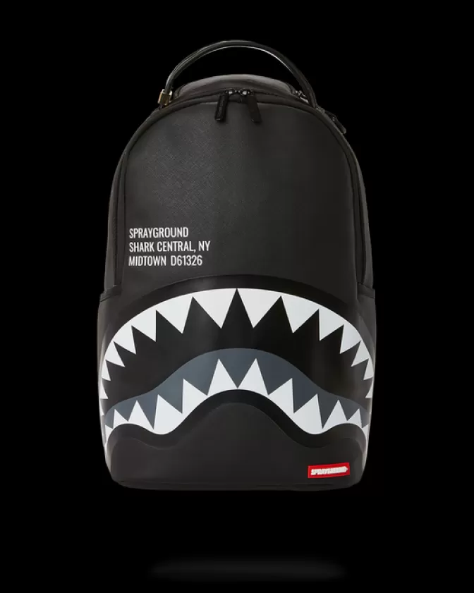 Sprayground BACKPACKS*SHARK CENTRAL GREYTONE BACKPACK (DLXV)