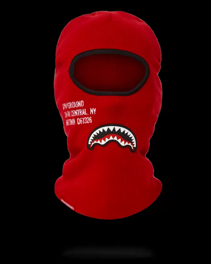 Sprayground SKI MASKS | COLD WEATHER GEAR*SHARK CENTRAL SKI MASK (RED)