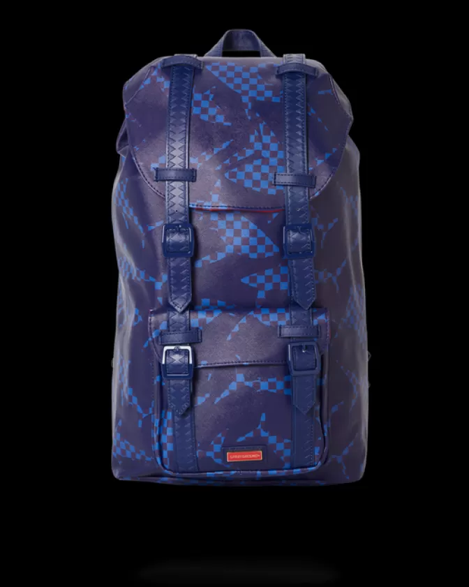 Sprayground HILLS | BACKPACKS*SHARK CHECK (BLUE) HILLS BACKPACK